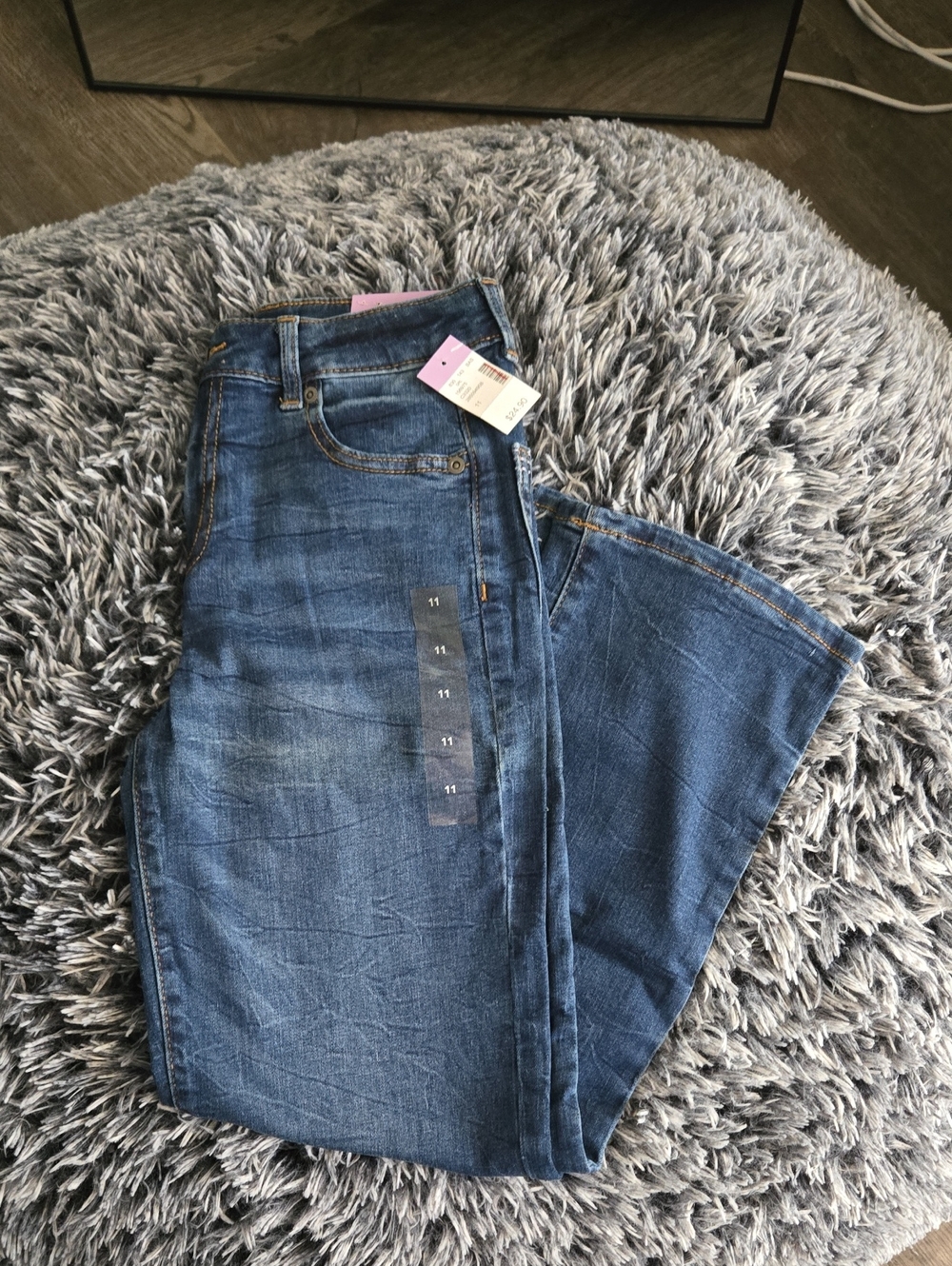 Evsie Size 11 Girls Classic Blue Denim Jeans NWT